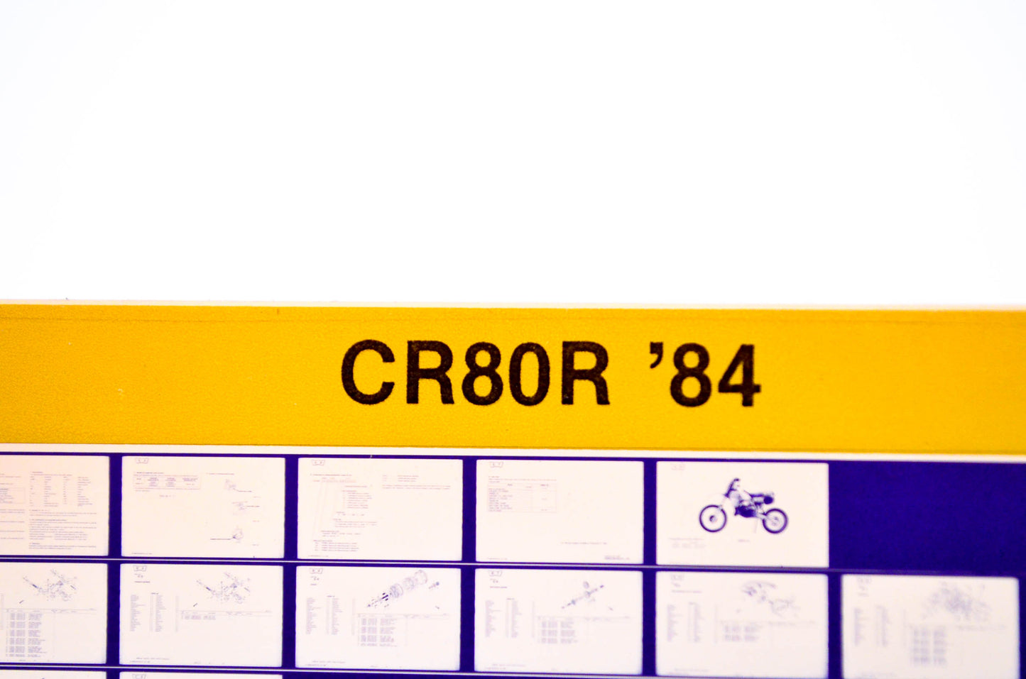 OEM Honda CR80 R 1985/December '84 Parts Catalog Microfiche