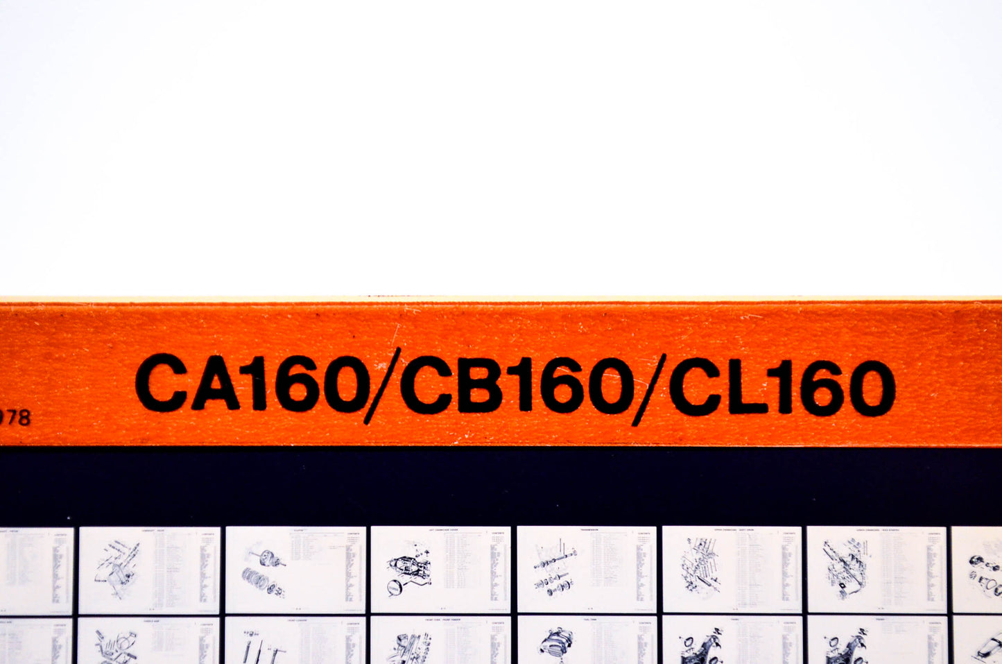 OEM Honda CA160/CB160/CL160 1978/July '80 Parts Catalog Microfiche