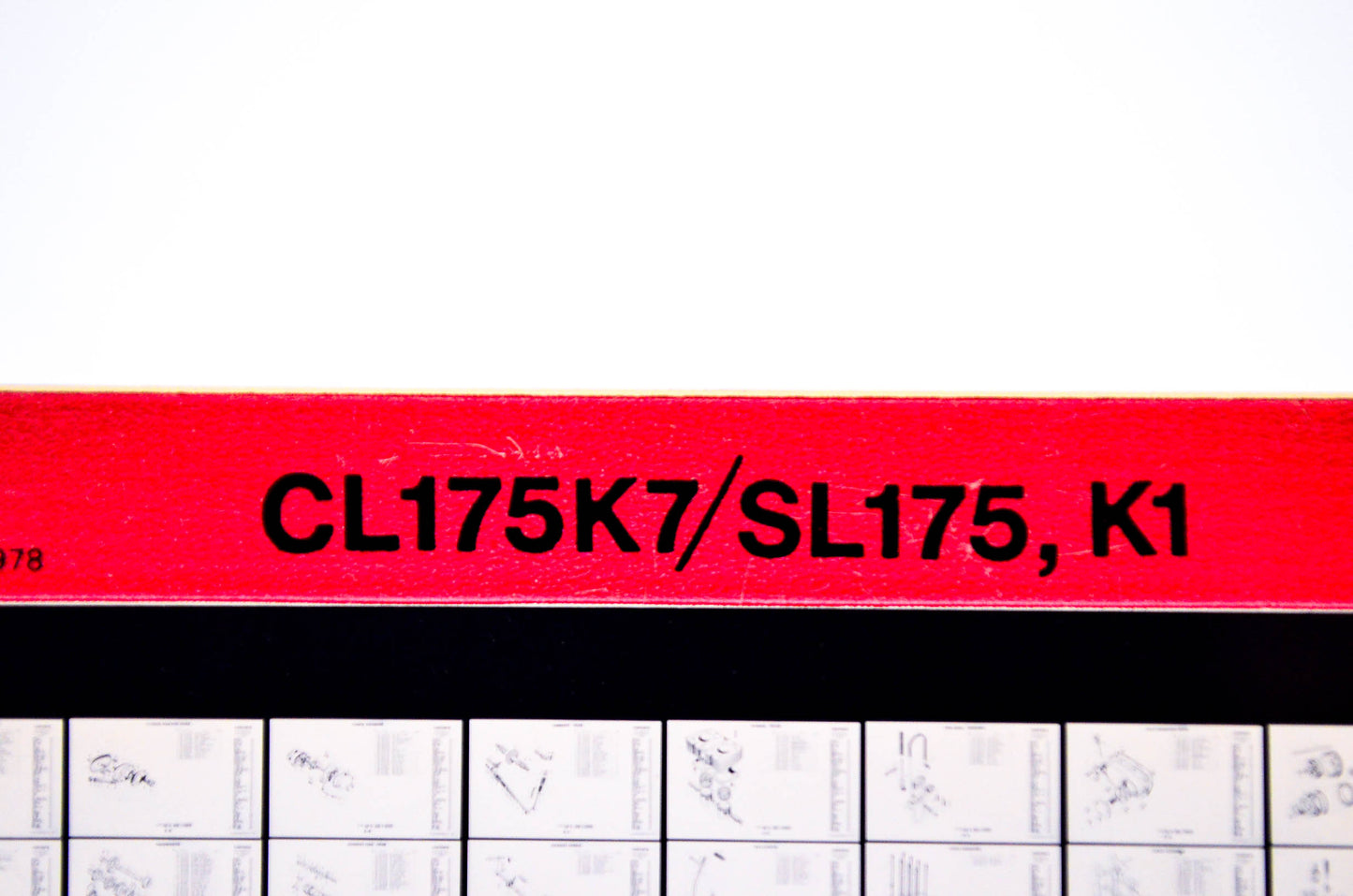 OEM Honda CL175K7/SL175, K1 1978/July '78 Parts Catalog Microfiche