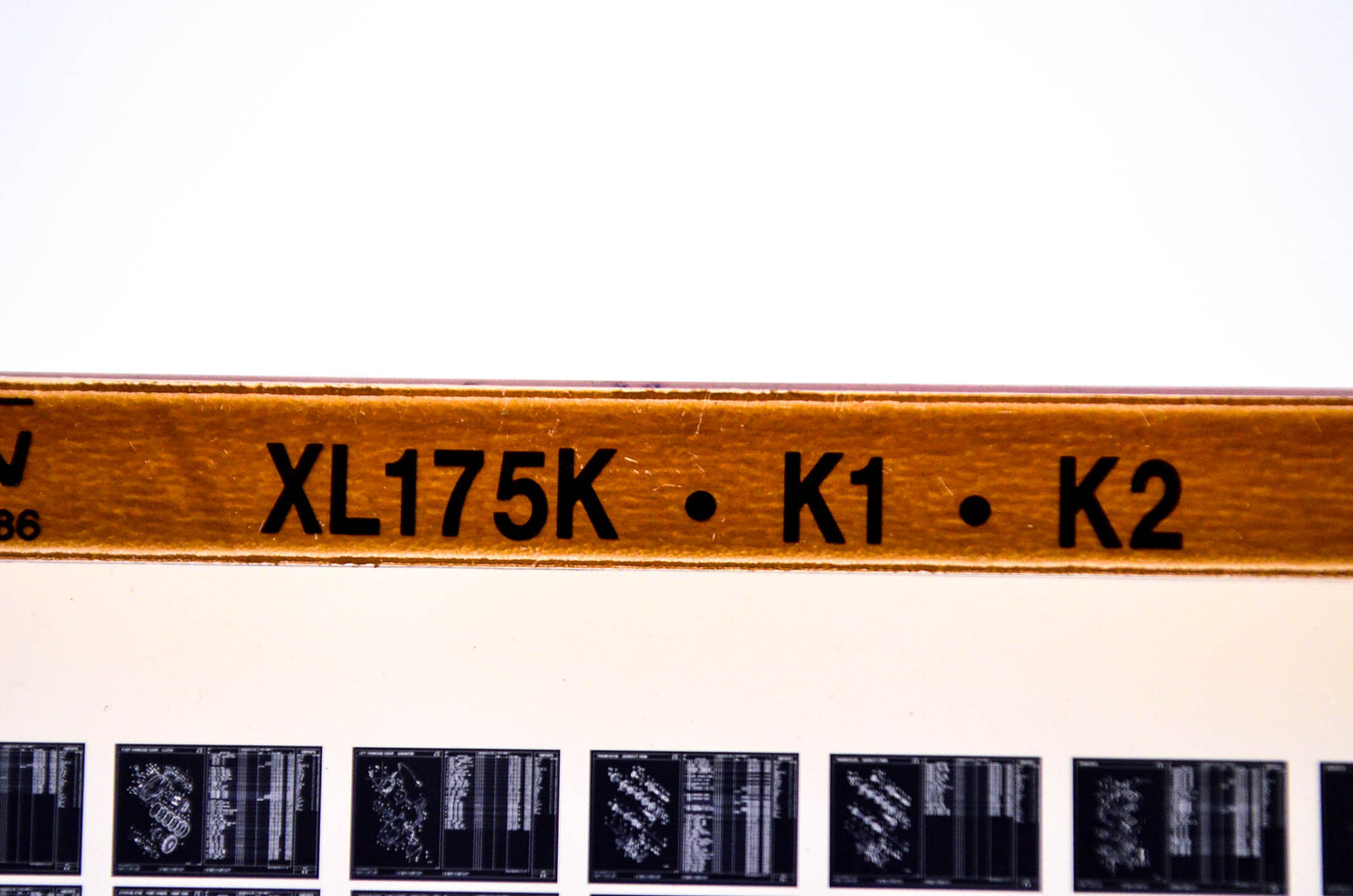 OEM Honda XL175K, K1, K2 1986/September '86 Parts Catalog Microfiche