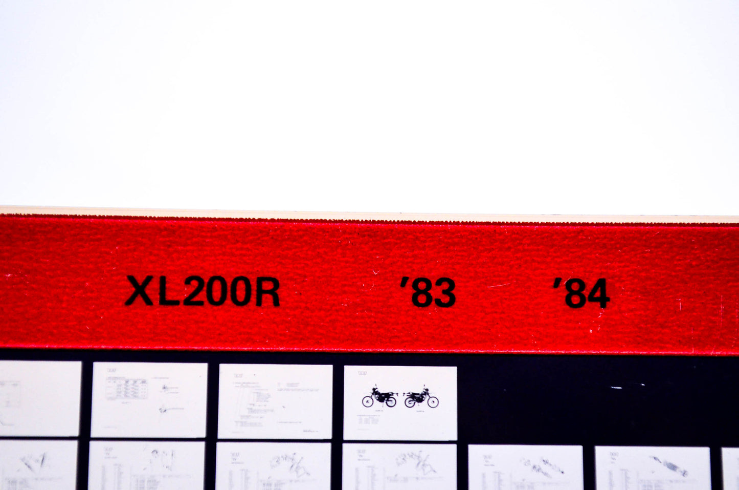 OEM Honda XL200R 1984/January '83 - '84 Parts Catalog Microfiche