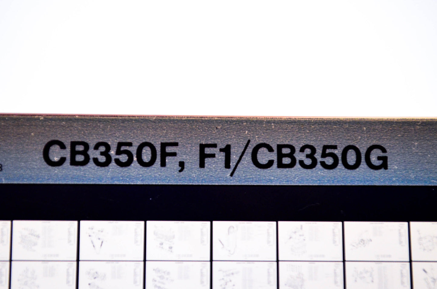 OEM Honda CB350F, F1/CB350G 1977/April '77 Parts Catalog Microfiche