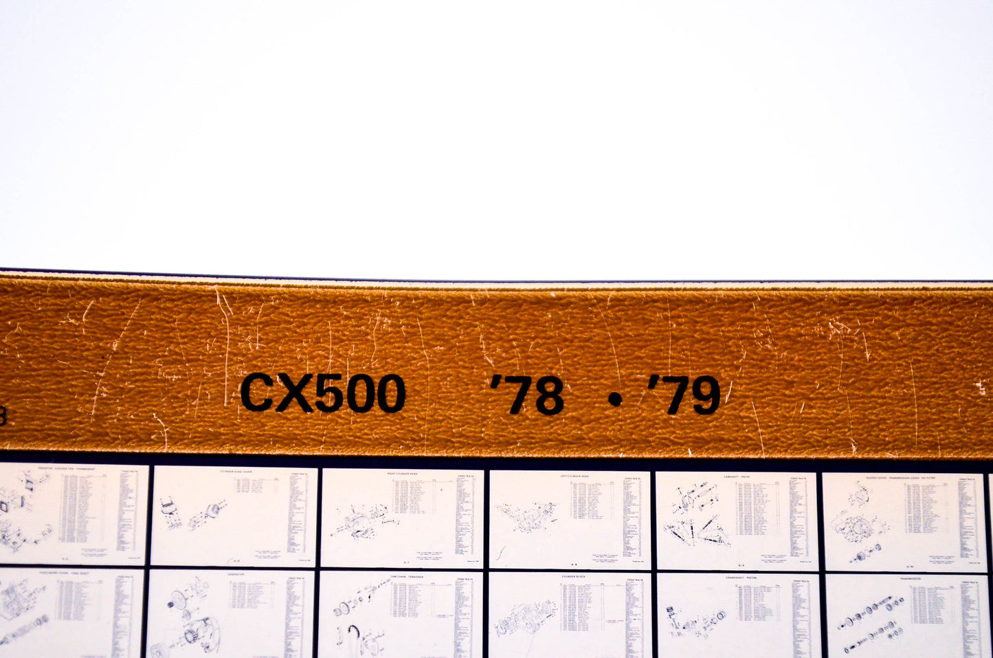 OEM Honda CX500 1983/July '78 - '79 Parts Catalog Microfiche