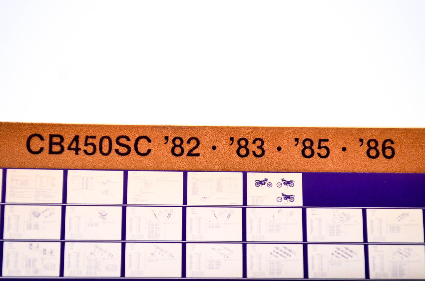OEM Honda CB450SC 1985/November '82 - '86 Parts Catalog Microfiche