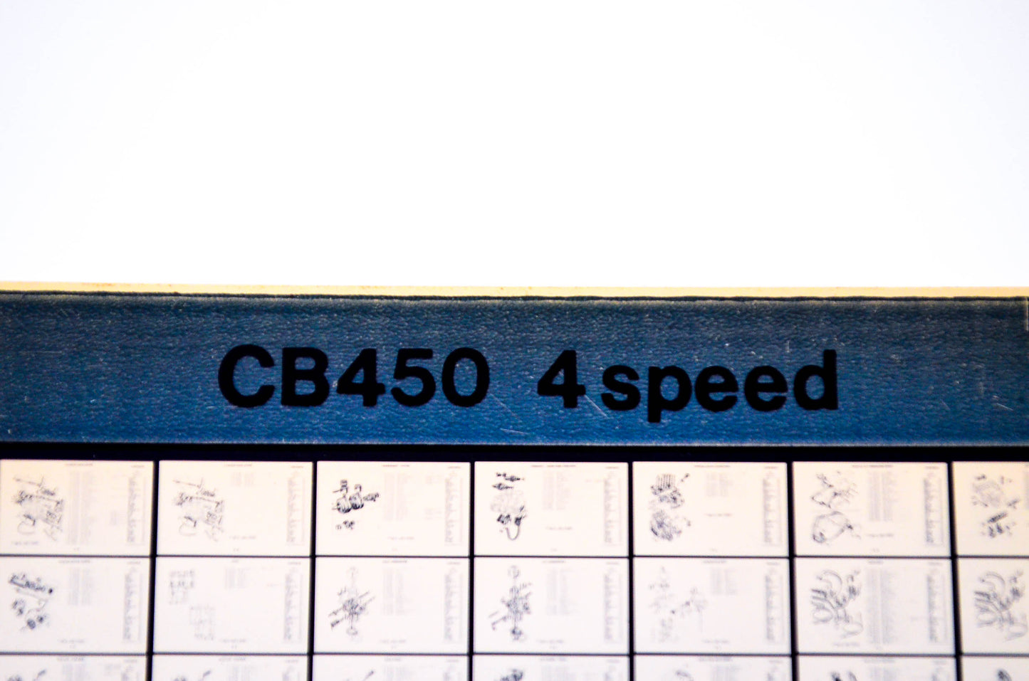 OEM Honda CB450 1977/July '77 4 Speed Parts Catalog Microfiche