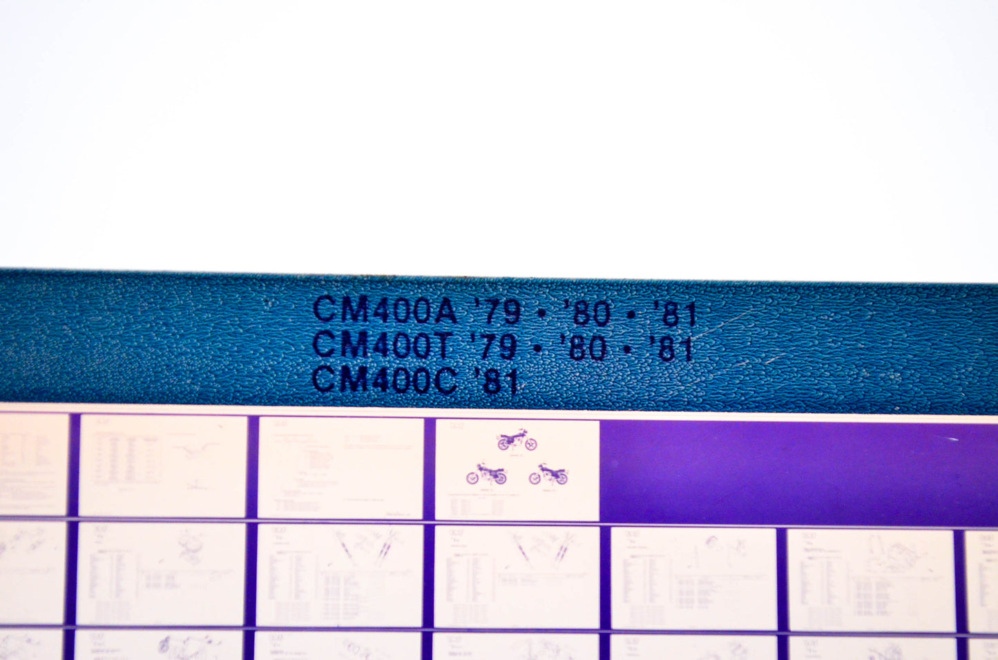 OEM Honda CM400A, CM400T, CM400C 1985/May '79 - '81 Parts Catalog Microfiche