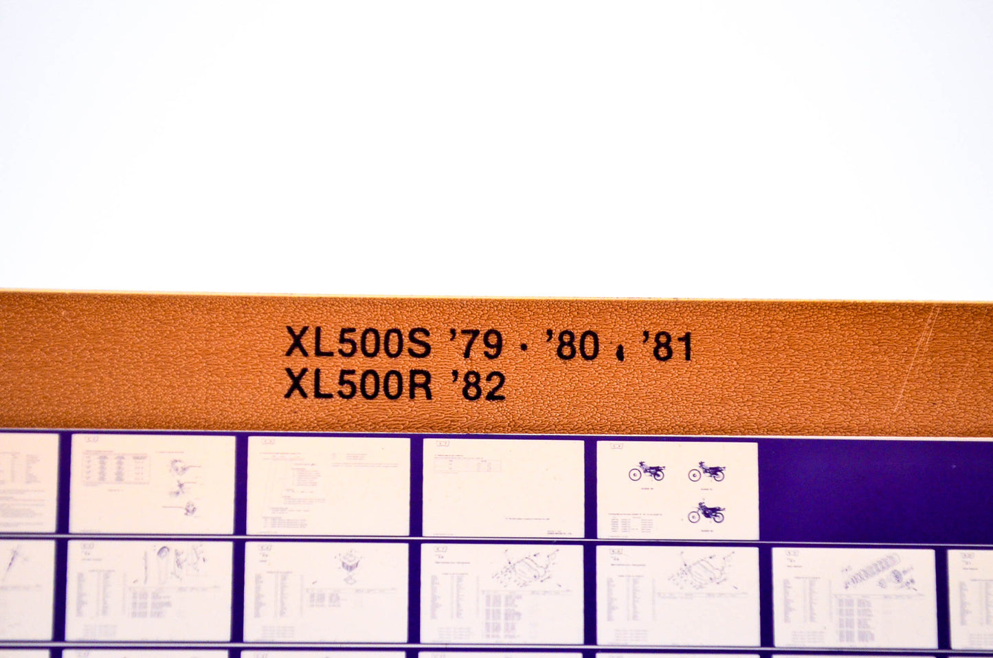OEM Honda XL500S, XL500R 1985/December '79 - '82 Parts Catalog Microfiche