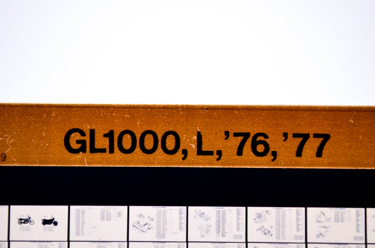 OEM Honda GL1000, L 1979/July '76 - '77 Parts Catalog Microfiche