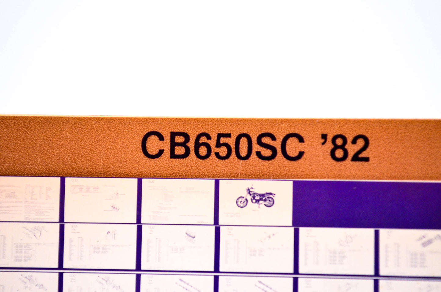 OEM Honda CB650SC 1985/May '82 Parts Catalog Microfiche
