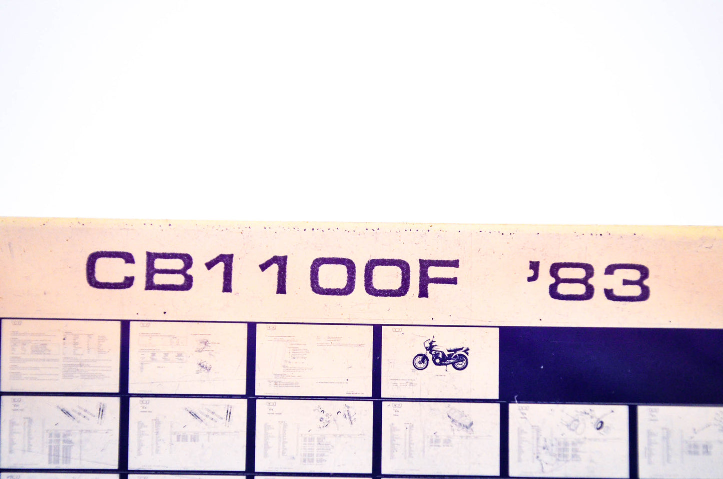 OEM Honda CB1100F 1984/January '83 Parts Catalog Microfiche