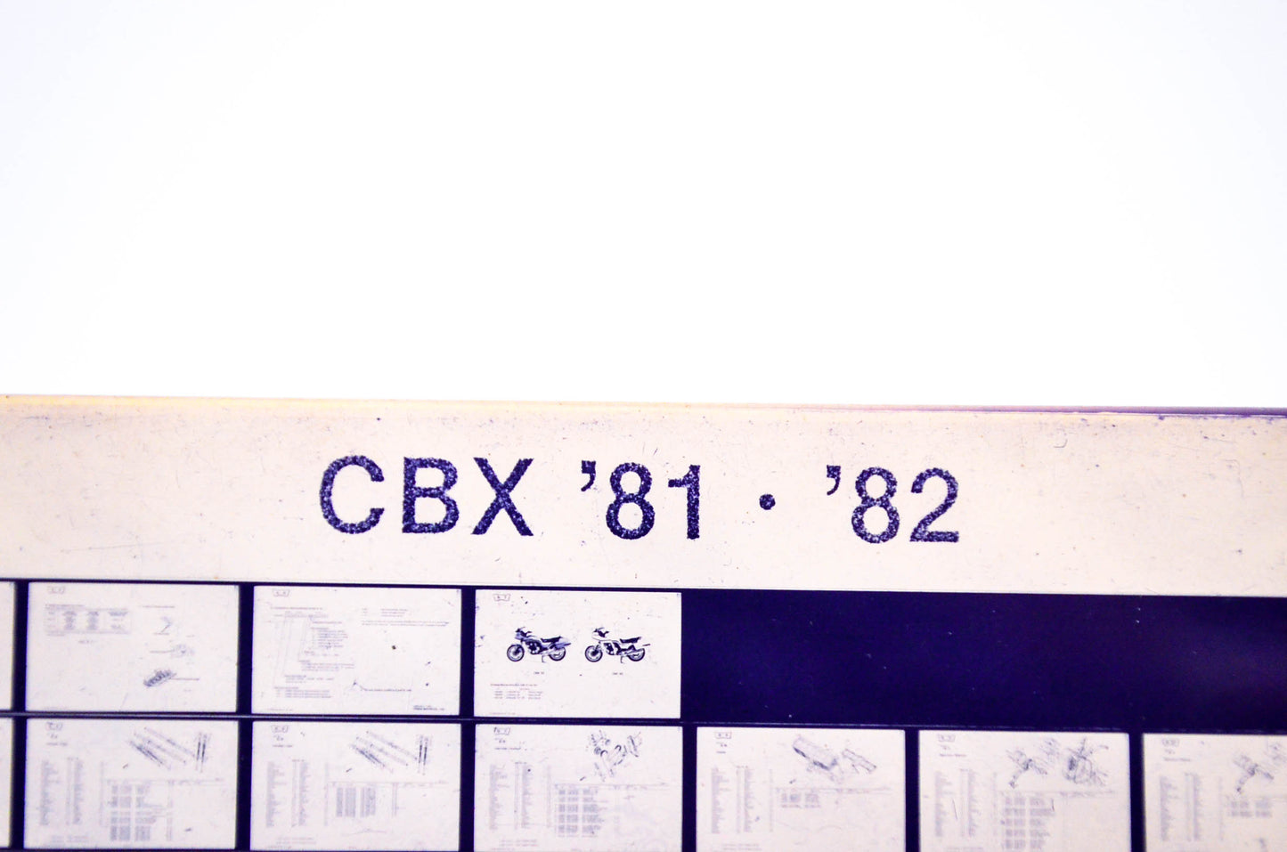 OEM Honda CBX 1984/April '81 - '82 Parts Catalog Microfiche