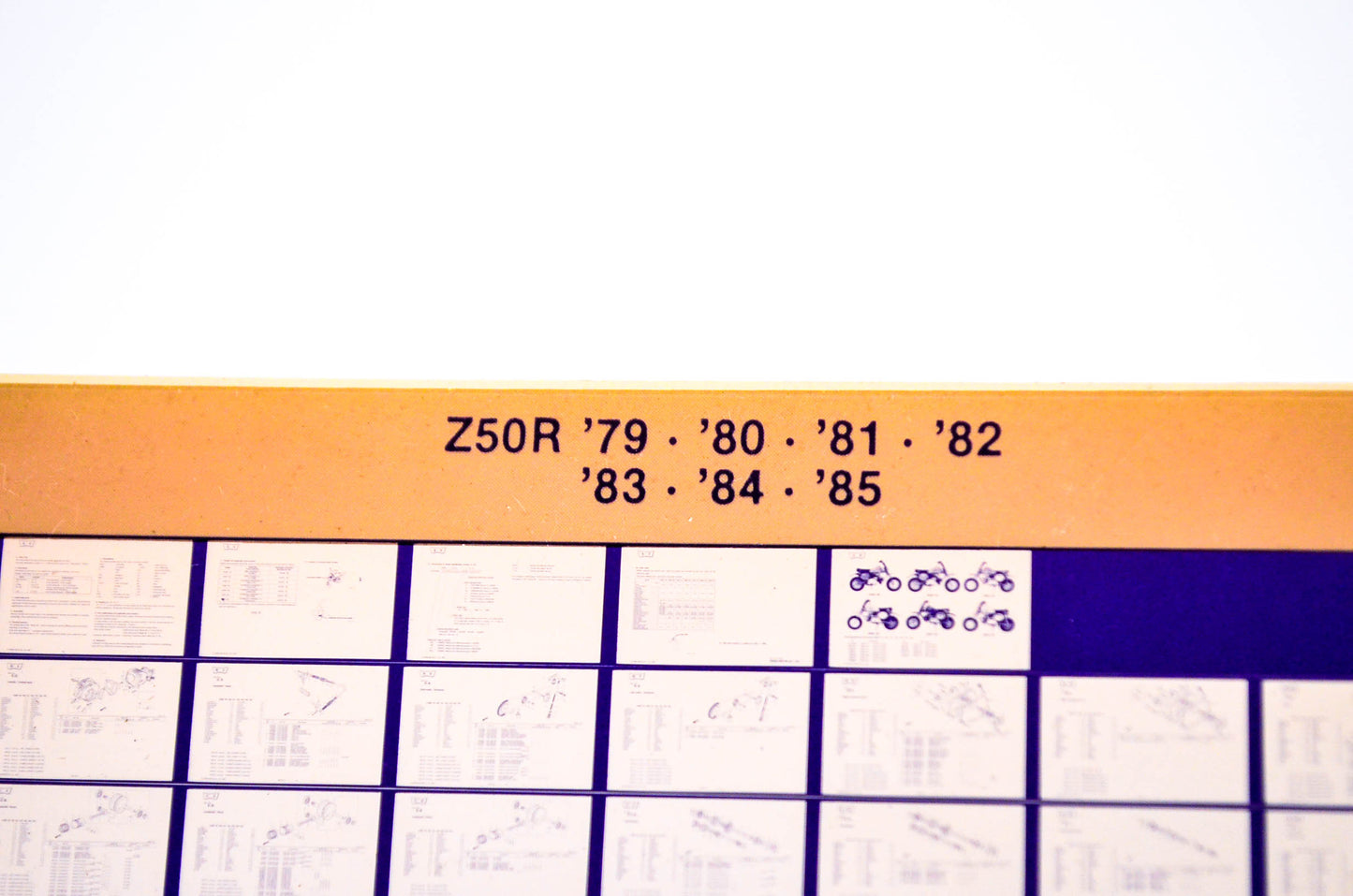 OEM Honda Z50R 1985/May '79 - '85 Parts Catalog Microfiche