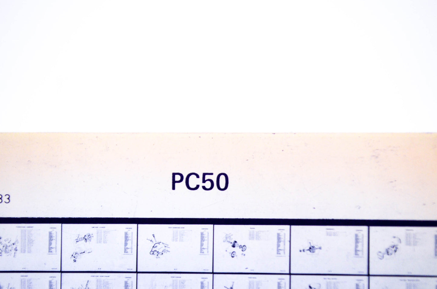 OEM Honda PC50 1983/September '83 Parts Catalog Microfiche
