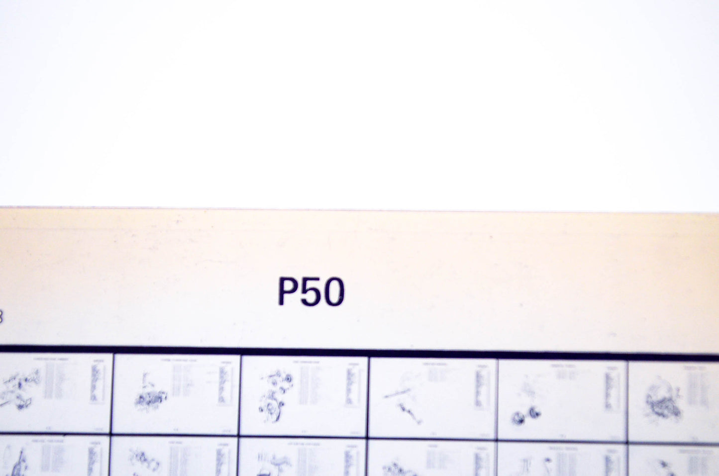 OEM Honda P50 1983/September '83 Parts Catalog Microfiche