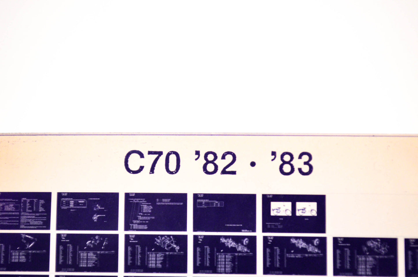 OEM Honda C70 1986/August '82 - '83 Parts Catalog Microfiche