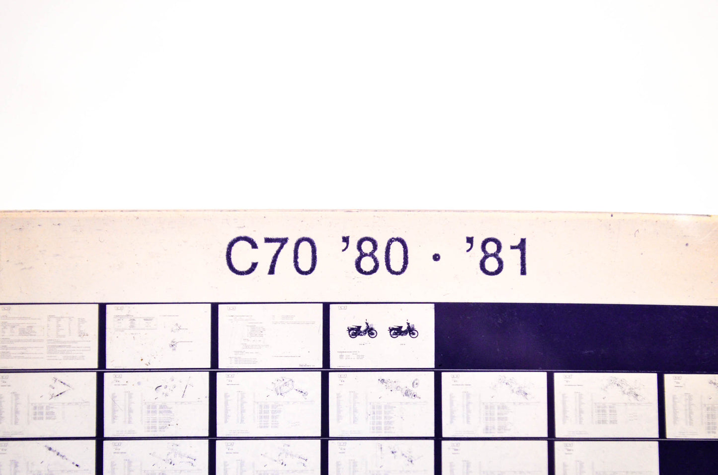 OEM Honda C 70 1984/November '80 - '81 Parts Catalog Microfiche