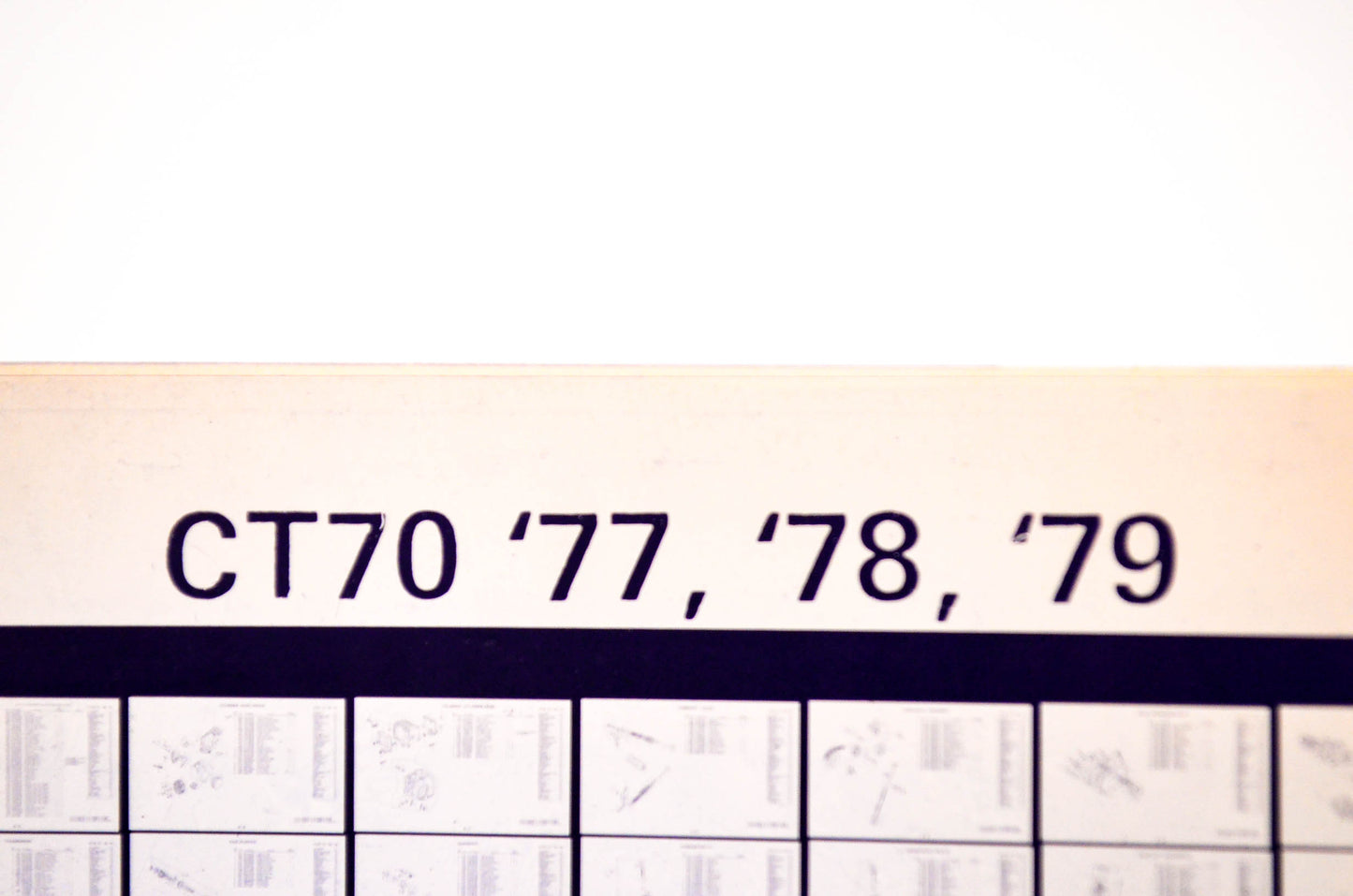 OEM Honda CT70 1979/November '77 - '79 Parts Catalog Microfiche