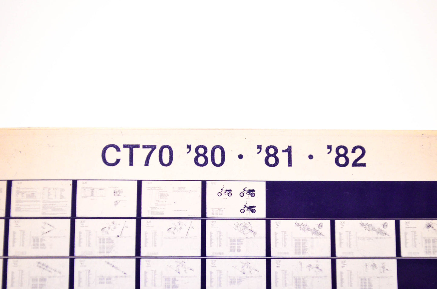 OEM Honda CT 70 1985/July '80 - '82 Parts Catalog Microfiche