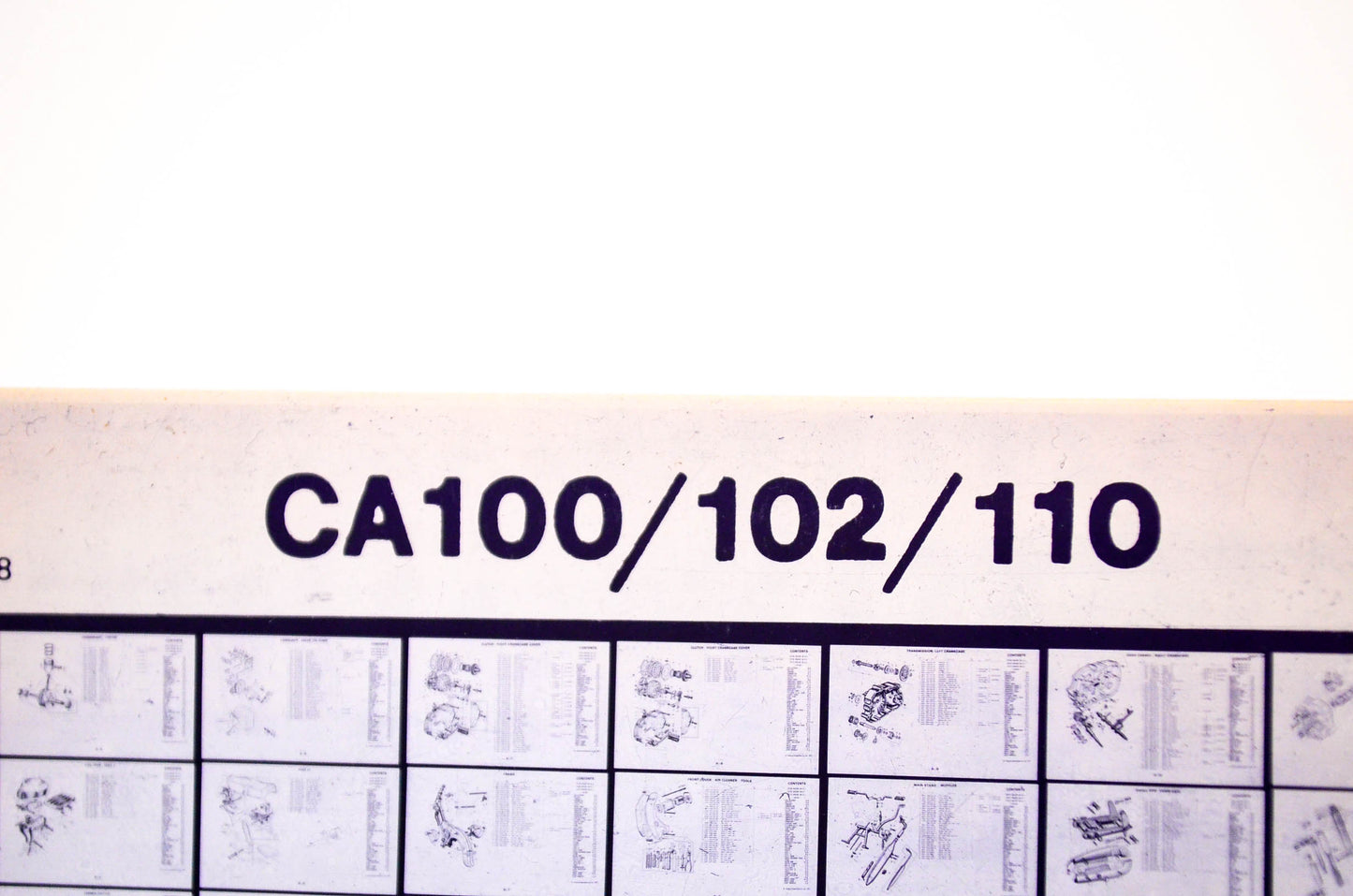 OEM Honda CA100/102/110 1978/May '78 Parts Catalog Microfiche