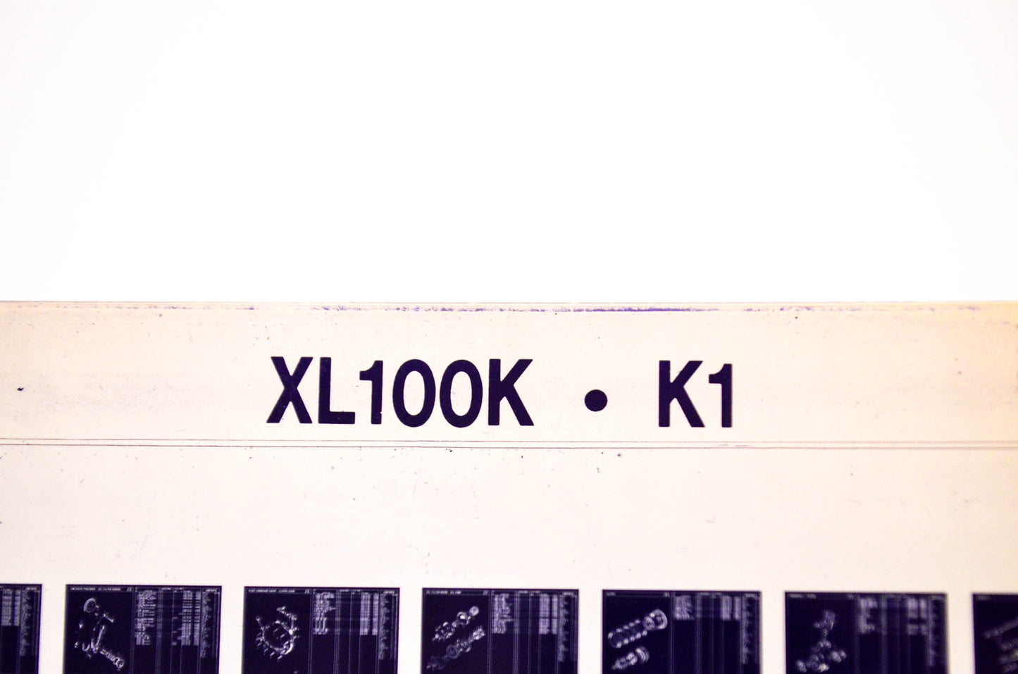 OEM Honda XL100K, K1 1986/September '86 Parts Catalog Microfiche