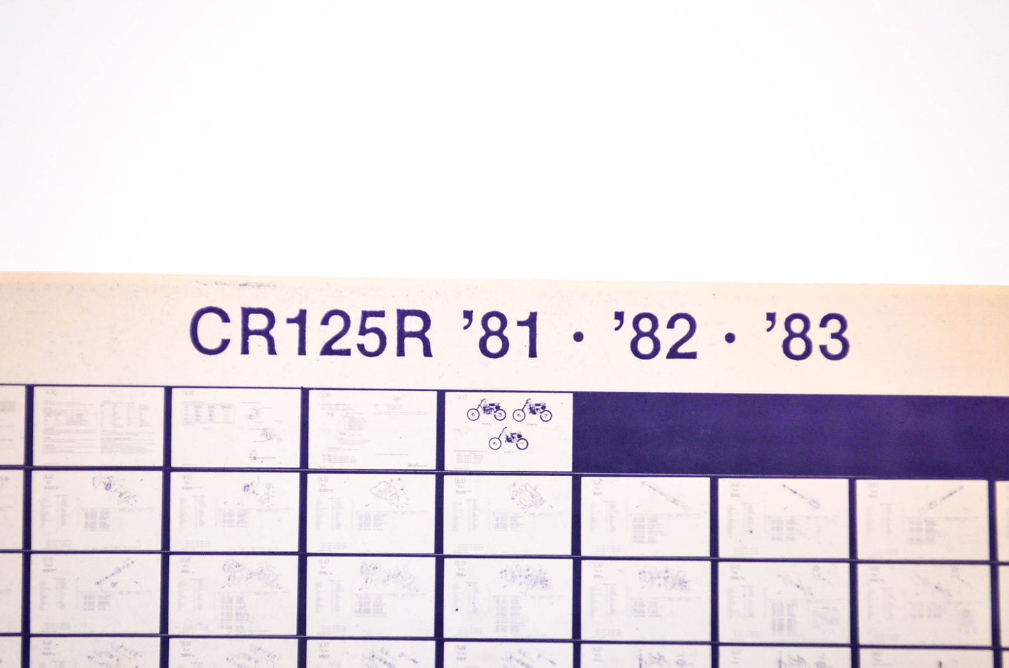 OEM Honda CR 125R 1984/October '81 - '83 Parts Catalog Microfiche