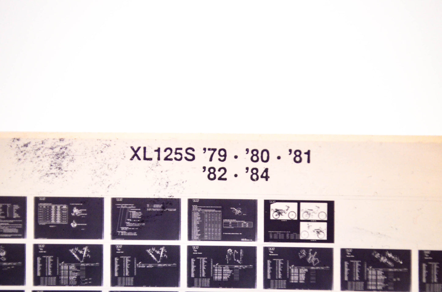 OEM Honda XL125S 1987/February '79 - '84 Parts Catalog Microfiche