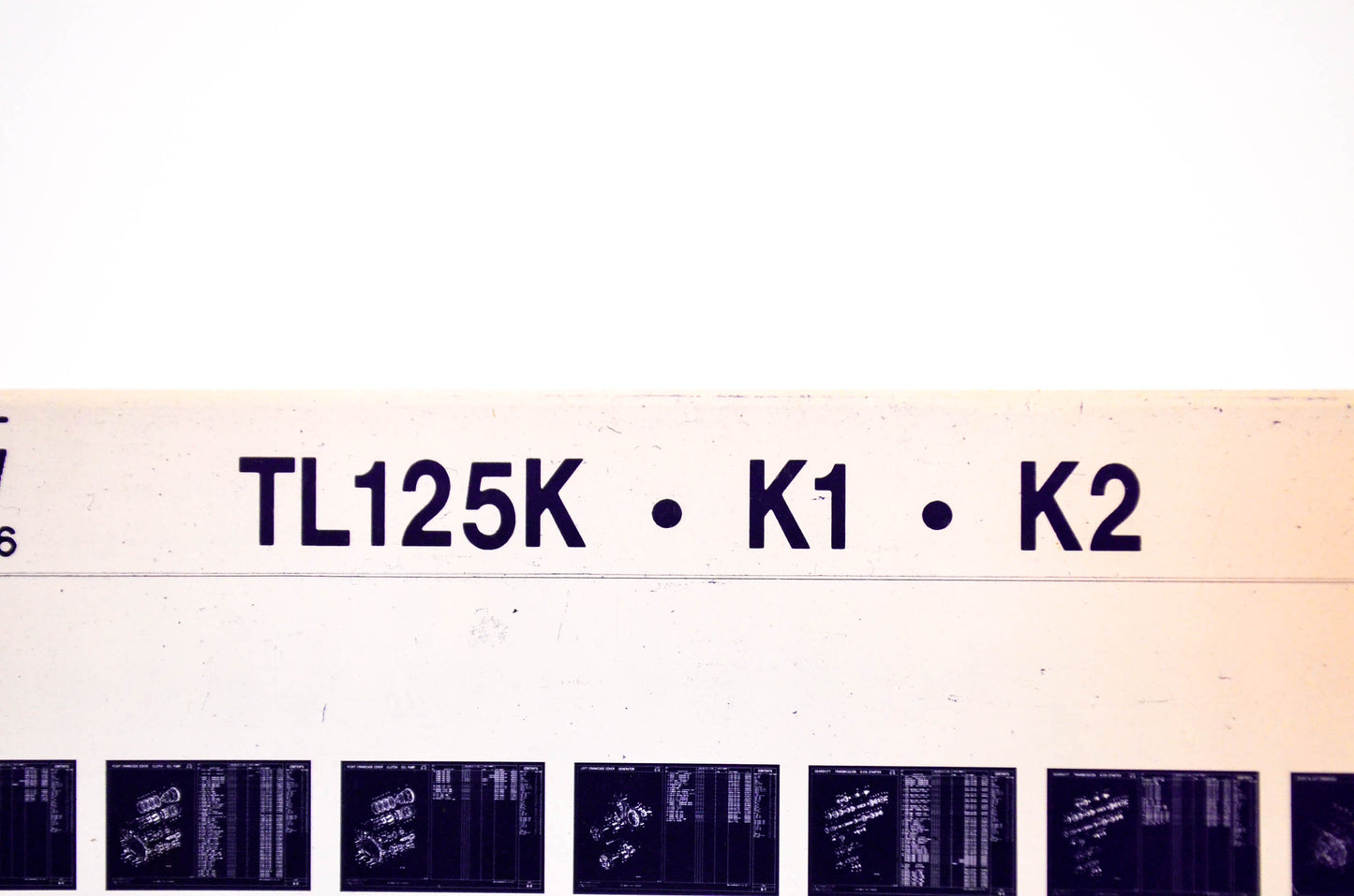 OEM Honda TL125K, K1, K2 1986/September '86 Parts Catalog Microfiche
