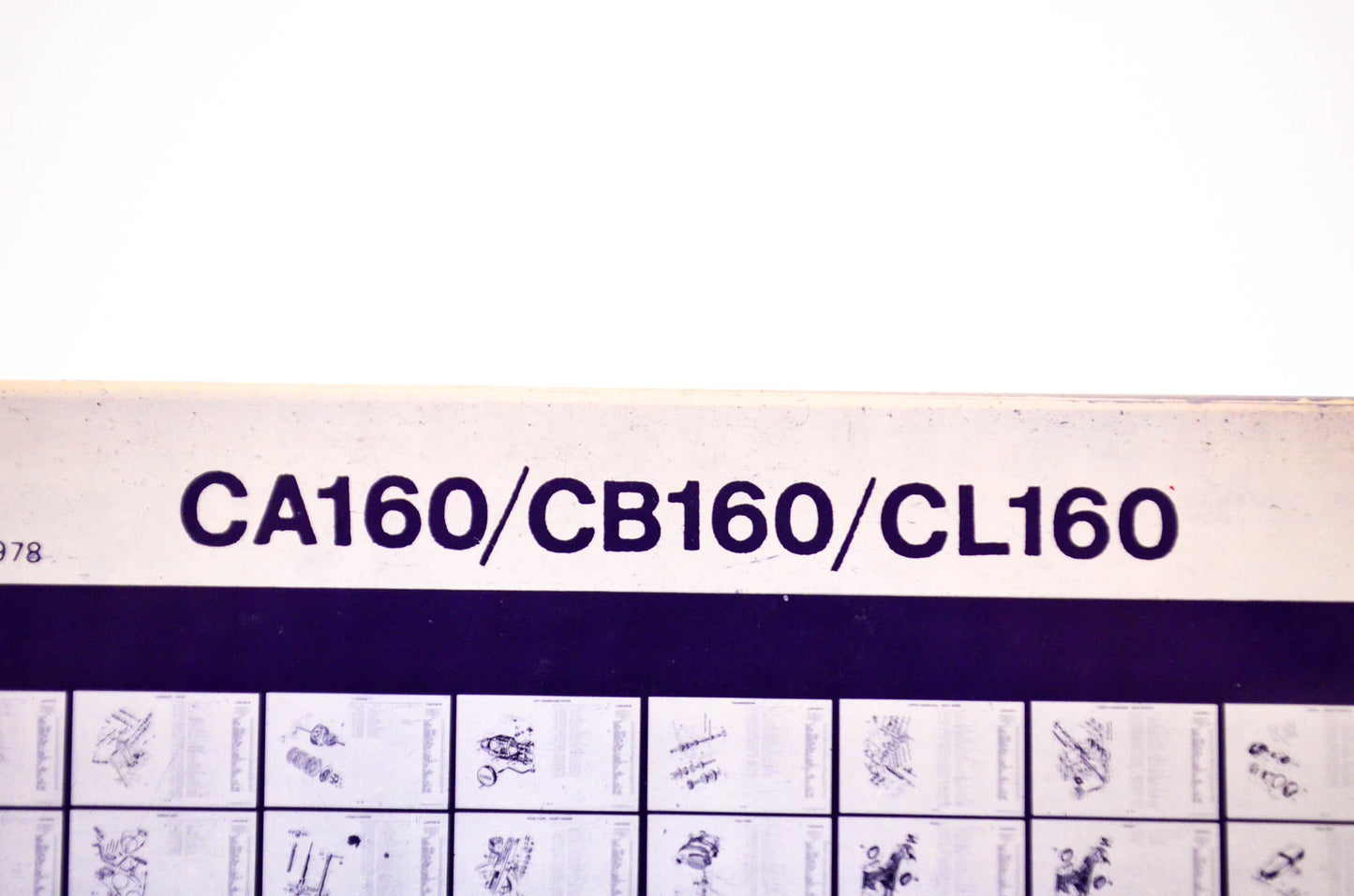 OEM Honda CA160/CB160/CL160 1978/July '80 Parts Catalog Microfiche