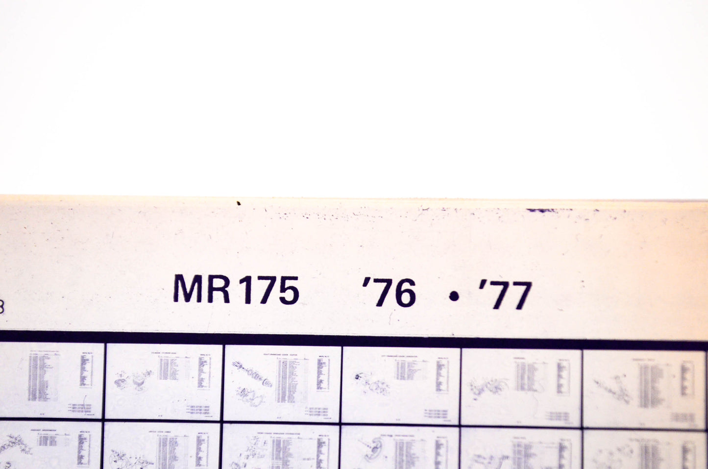 OEM Honda MR175 1983/July '76 - '77 Parts Catalog Microfiche