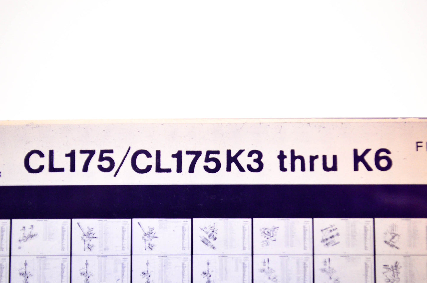 OEM Honda CL175/CL175K3 - K6 1978/July '78 Parts Catalog Microfiche