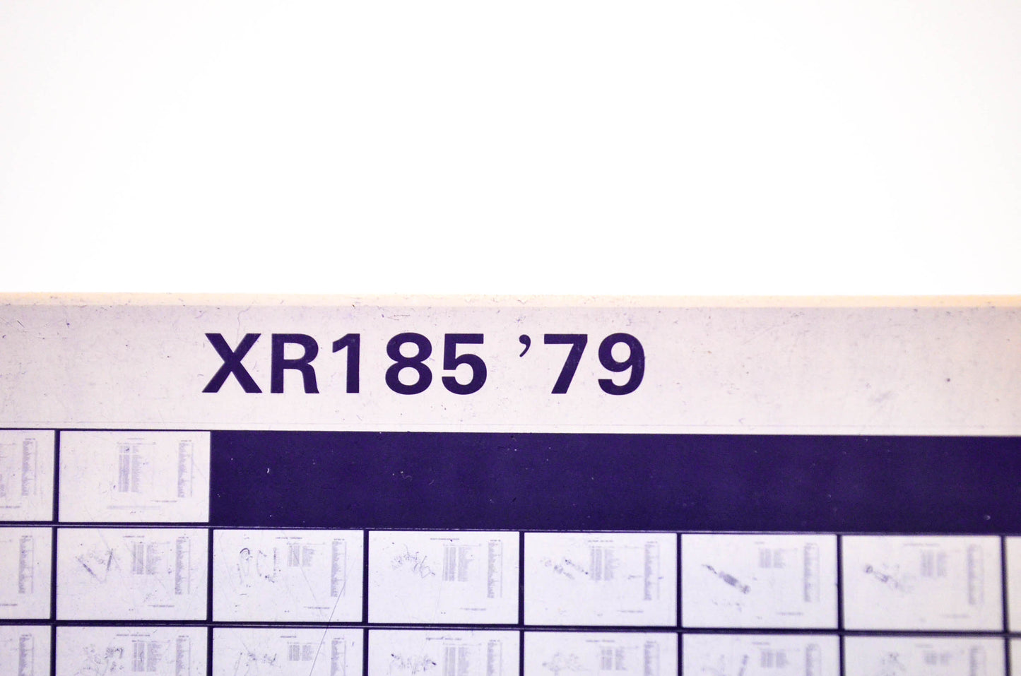 OEM Honda XR185 1981/May '79 Parts Catalog Microfiche