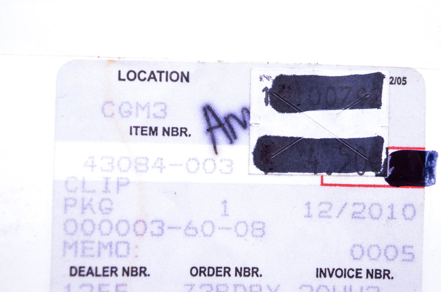 New OEM Kawasaki 43084-003 Clip NOS