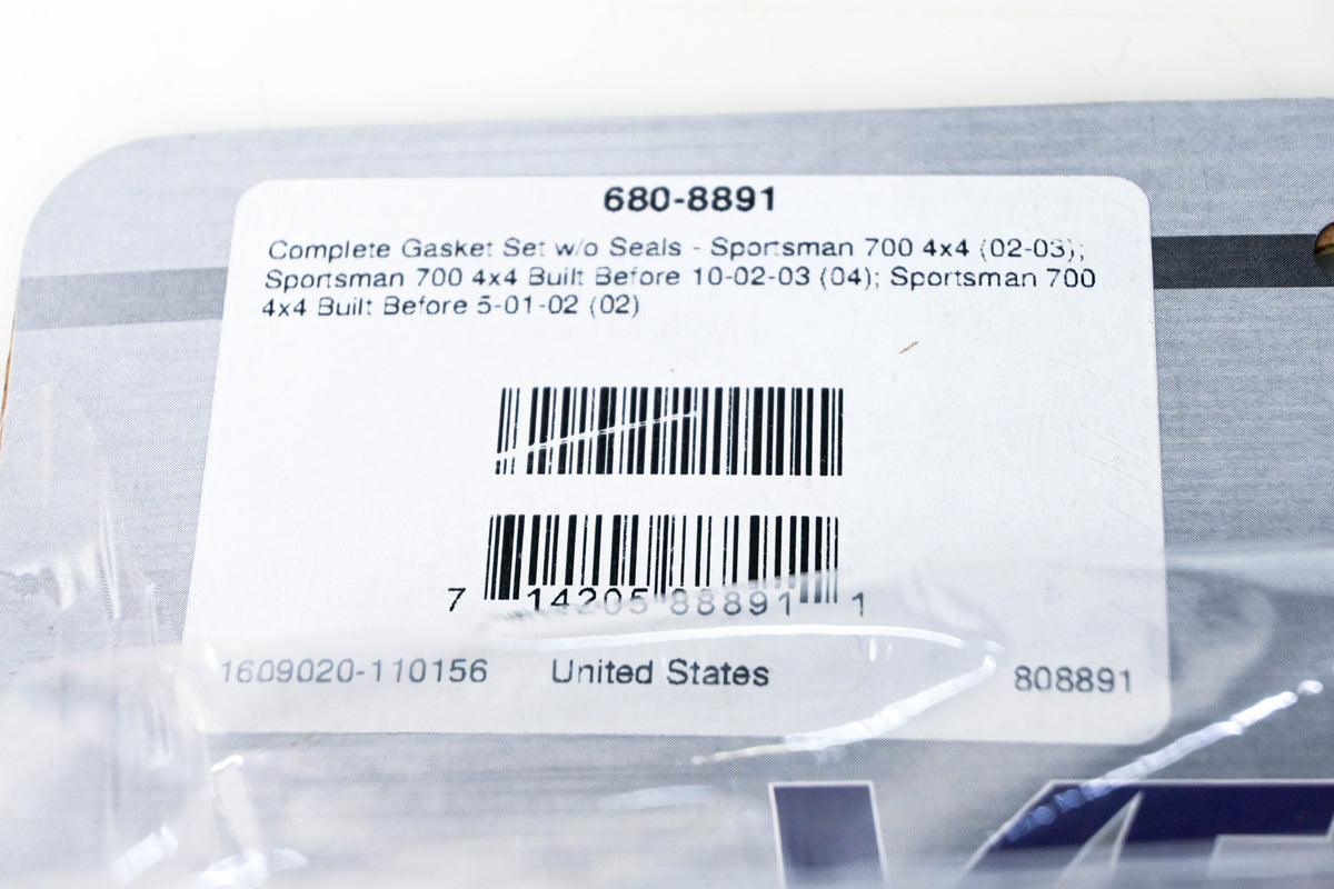 Vertex 680-8891 Gasket Kit NOS