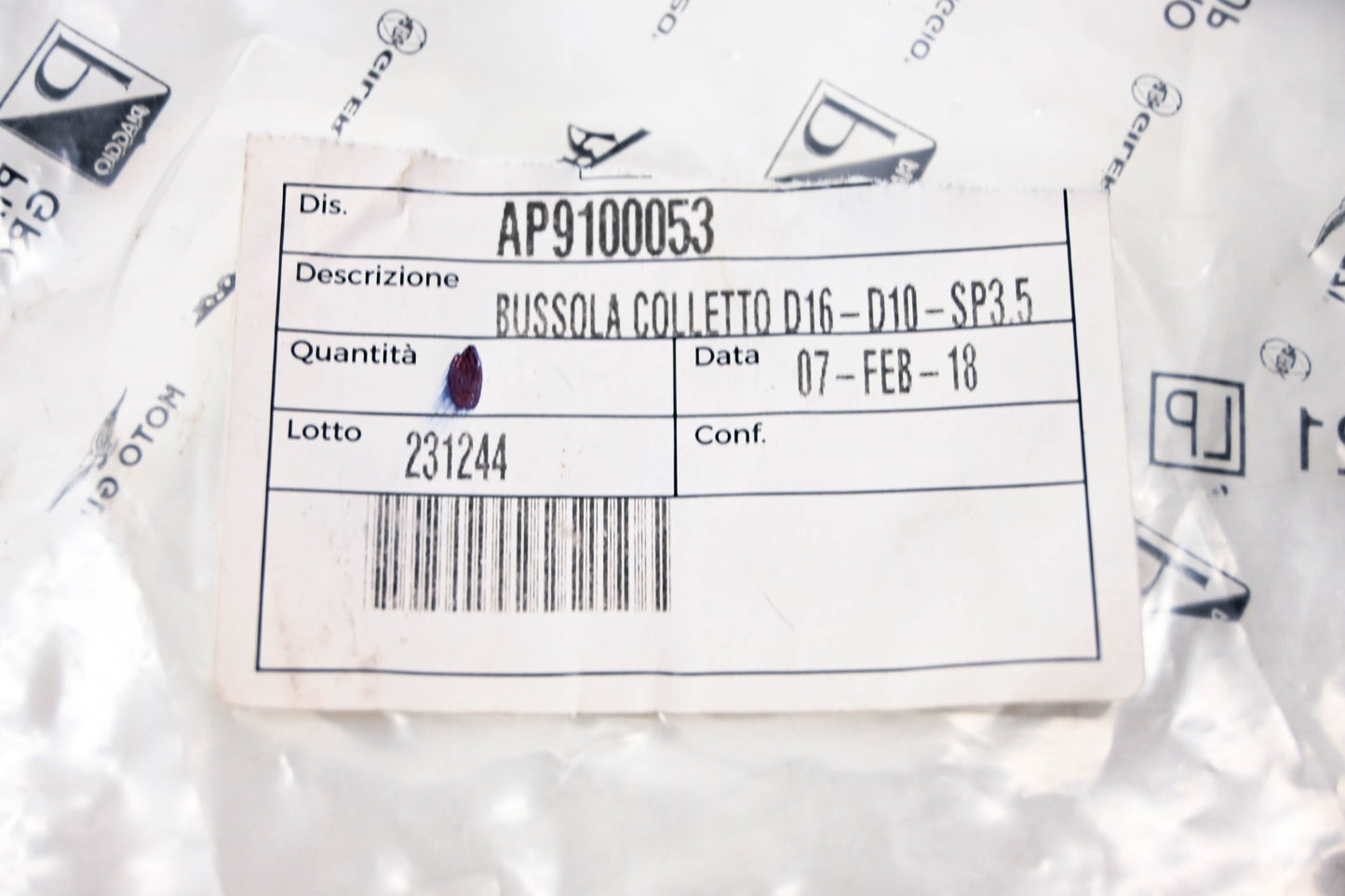 Piaggio AP9100053 Bushing NOS