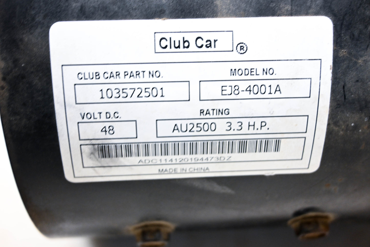 Club Car 103572501 48 Volt Electric Motor