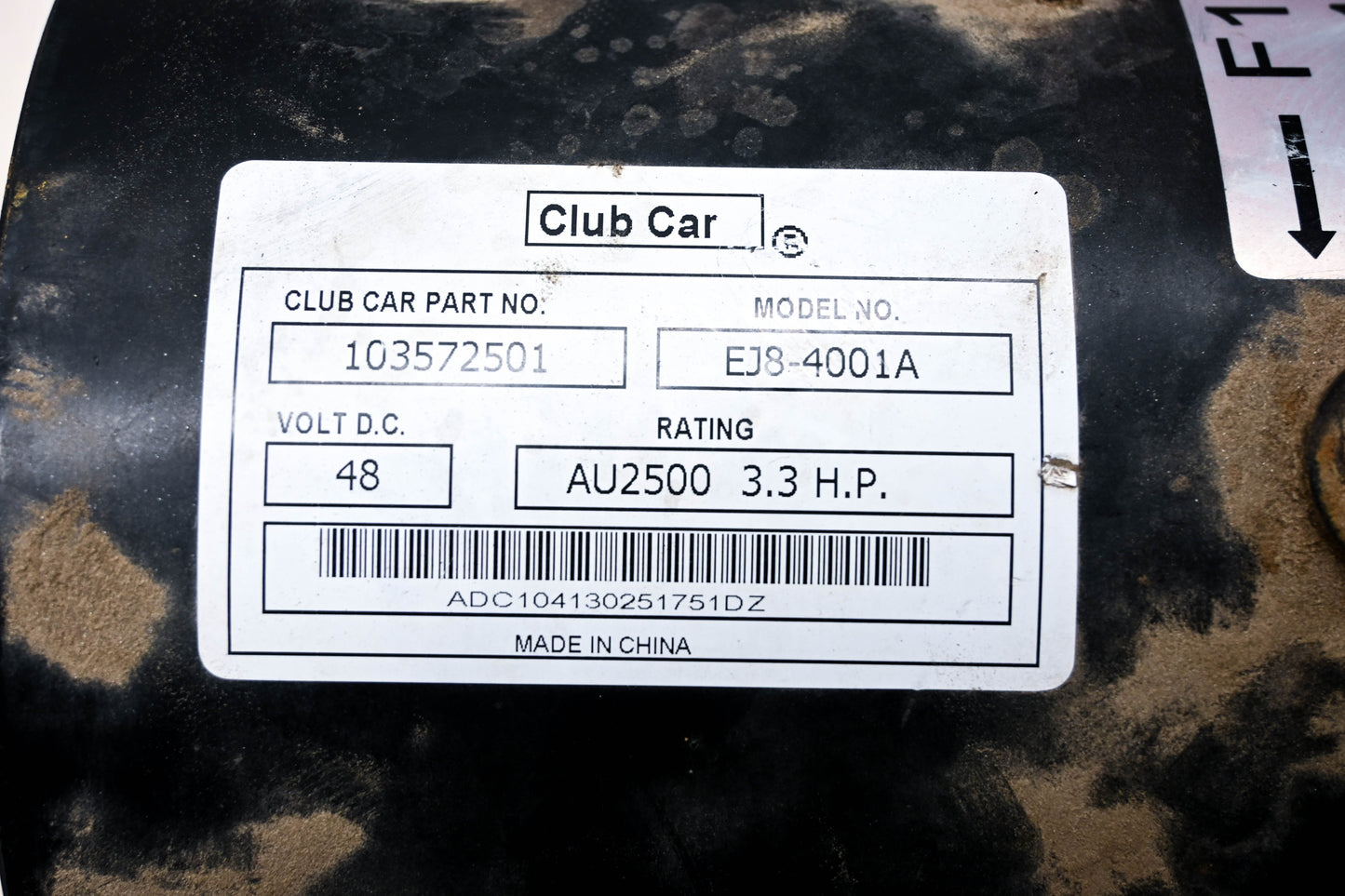 Club Car 103572501 48 Volt Electric Motor