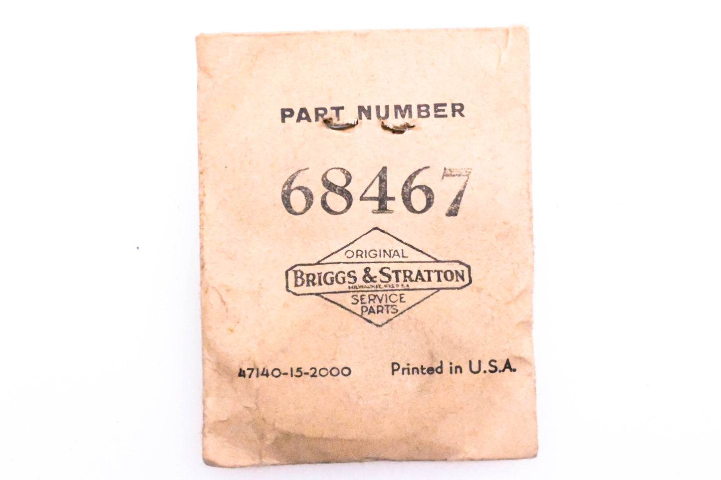 New OEM Briggs & Stratton 68467 Carburetor Gasket NOS