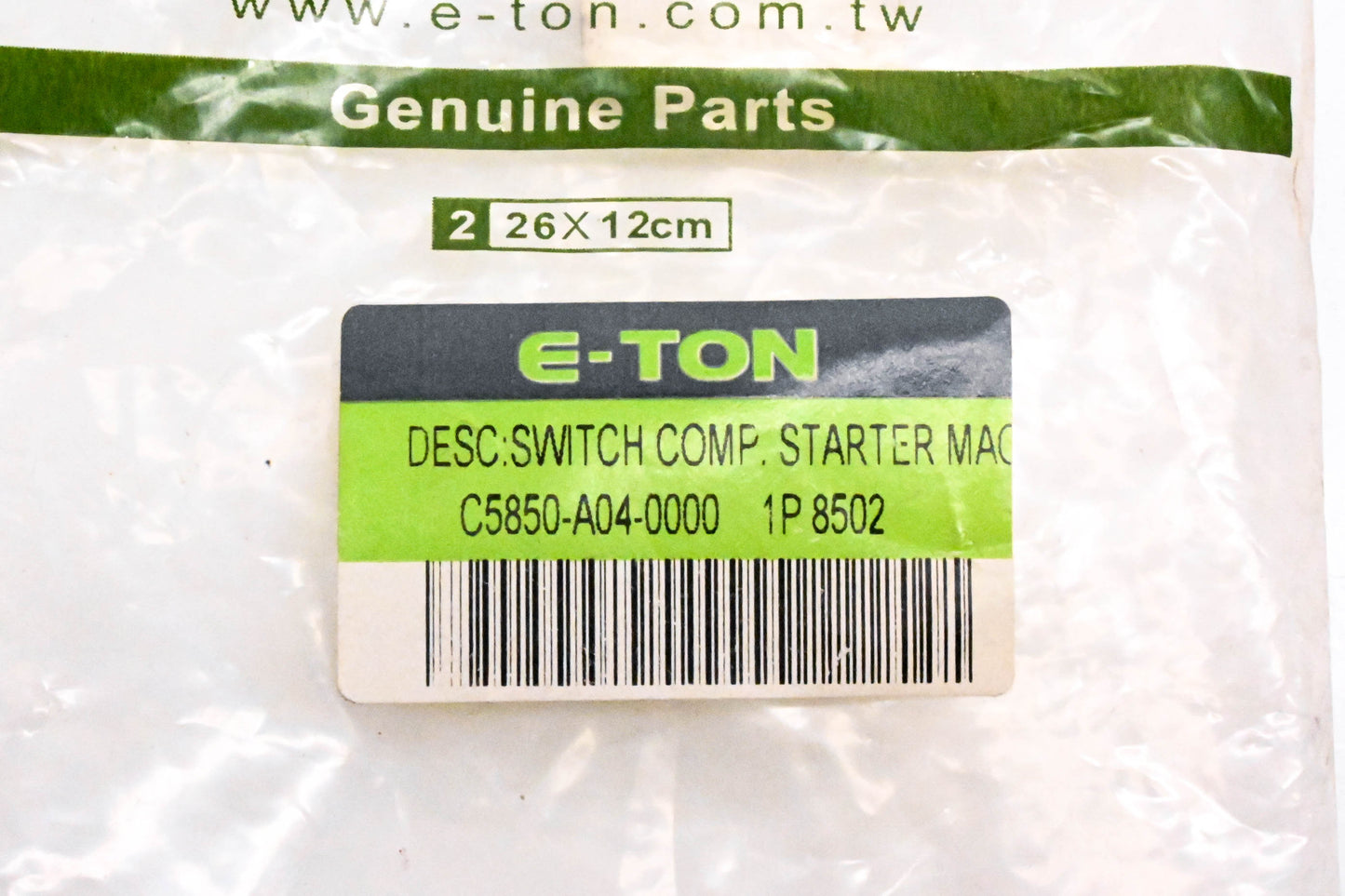 Eton C5850-A04-0000 Starter Relay Assembly NOS
