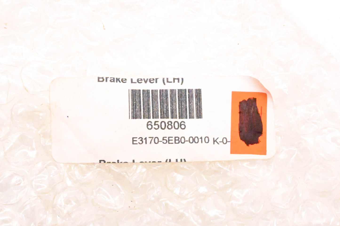 Eton E3170-5EB0-0010, 650806 Lefthand Brake Lever Assembly NOS
