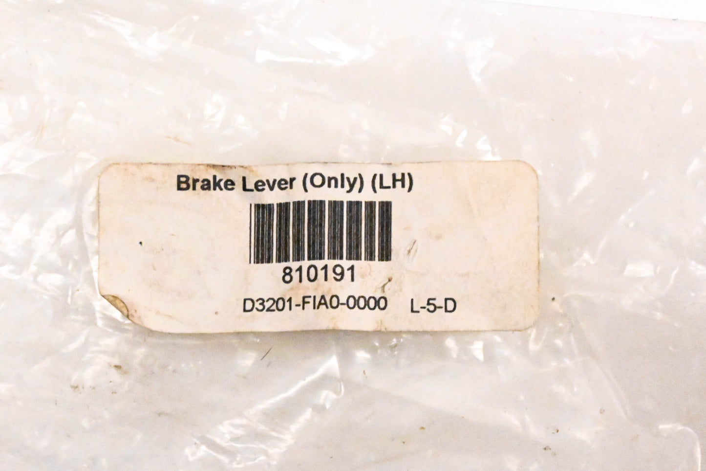 Eton D3201-FIA0-0000, 810191 Lefthand Brake Lever NOS