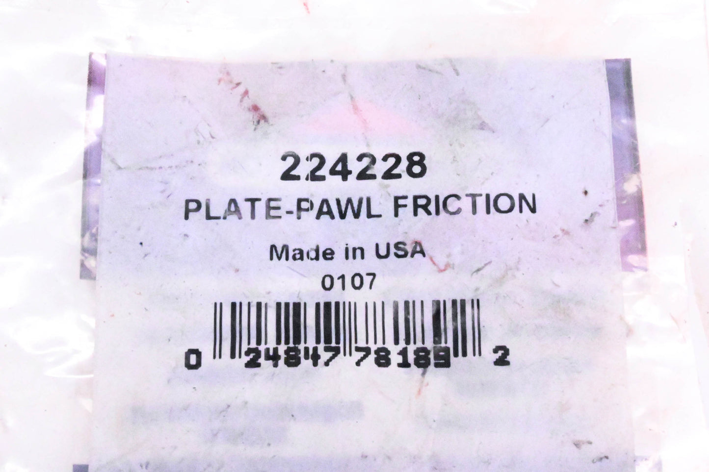 New OEM Briggs & Stratton 224228 Pawl Friction Plate NOS