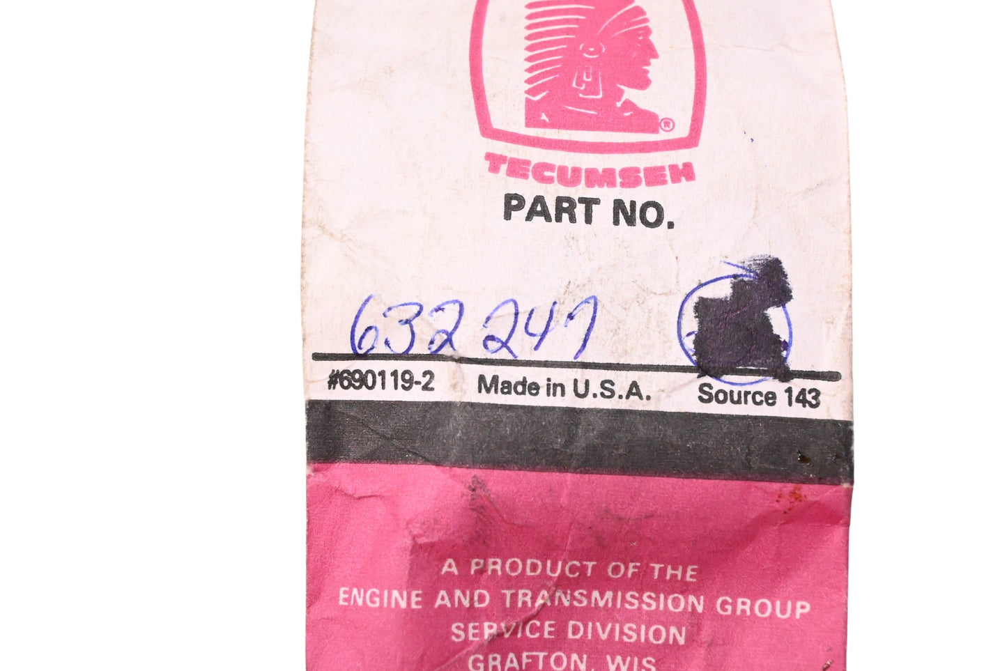 New OEM Tecumseh 632247 Spring NOS
