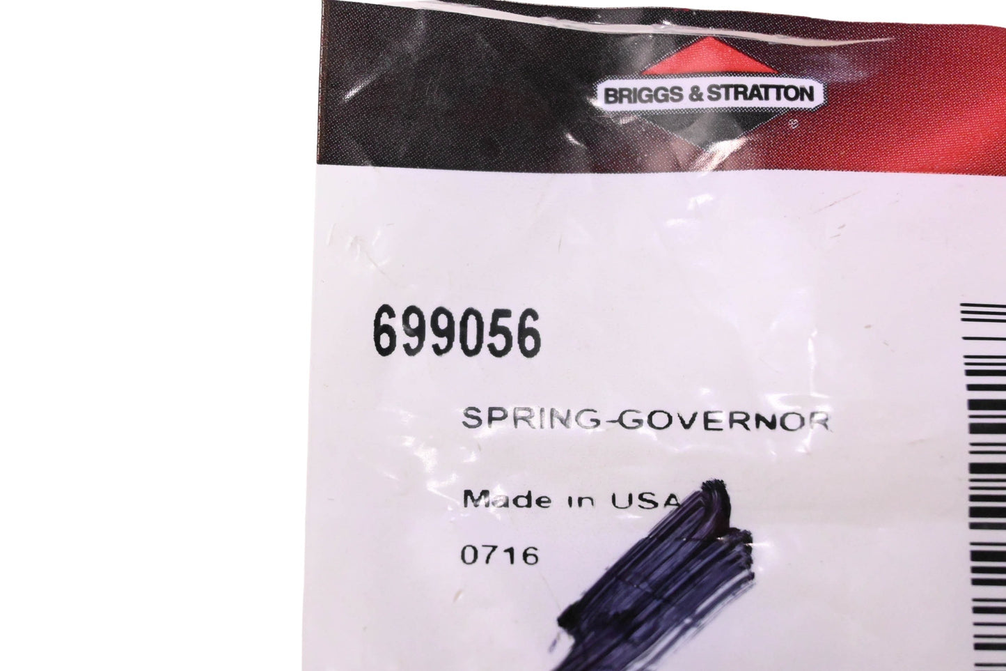 New OEM Briggs & Stratton 699056, 0716 Governor Spring NOS