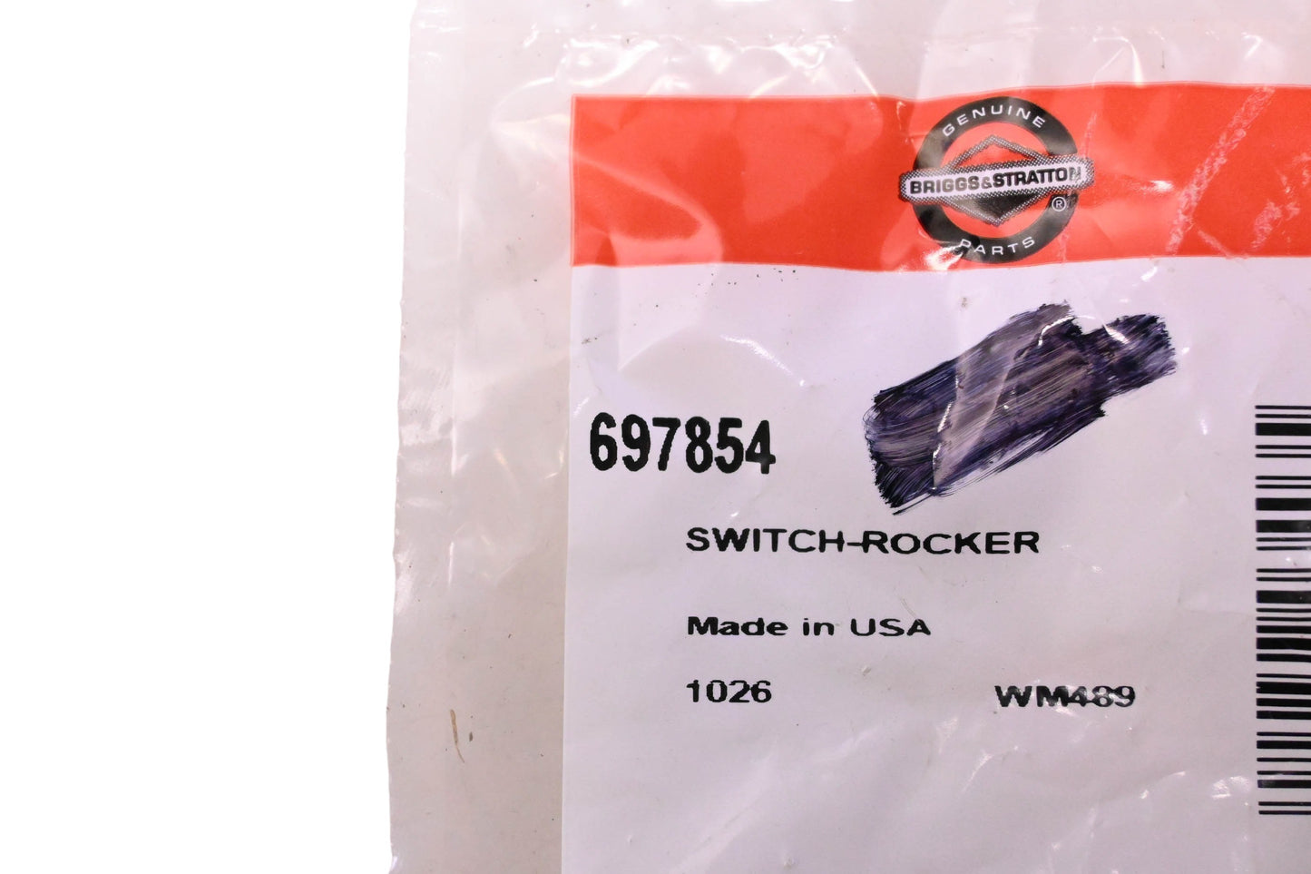 New OEM Briggs & Stratton 697854, 1026 Rocker Switch NOS