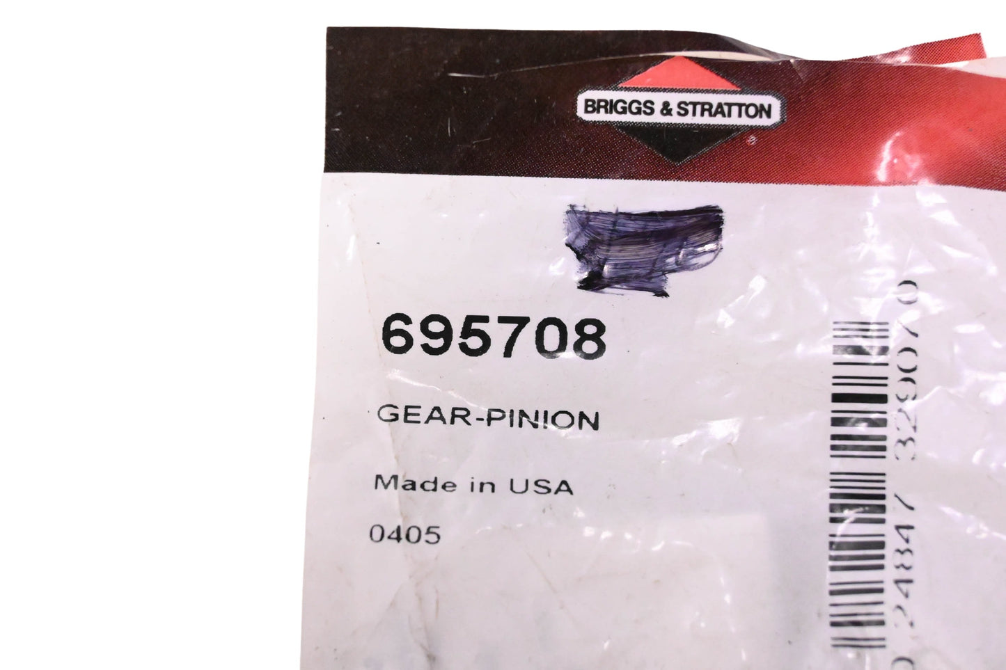 New OEM Briggs & Stratton 695708, 0405 Starter Drive Gear 16T NOS
