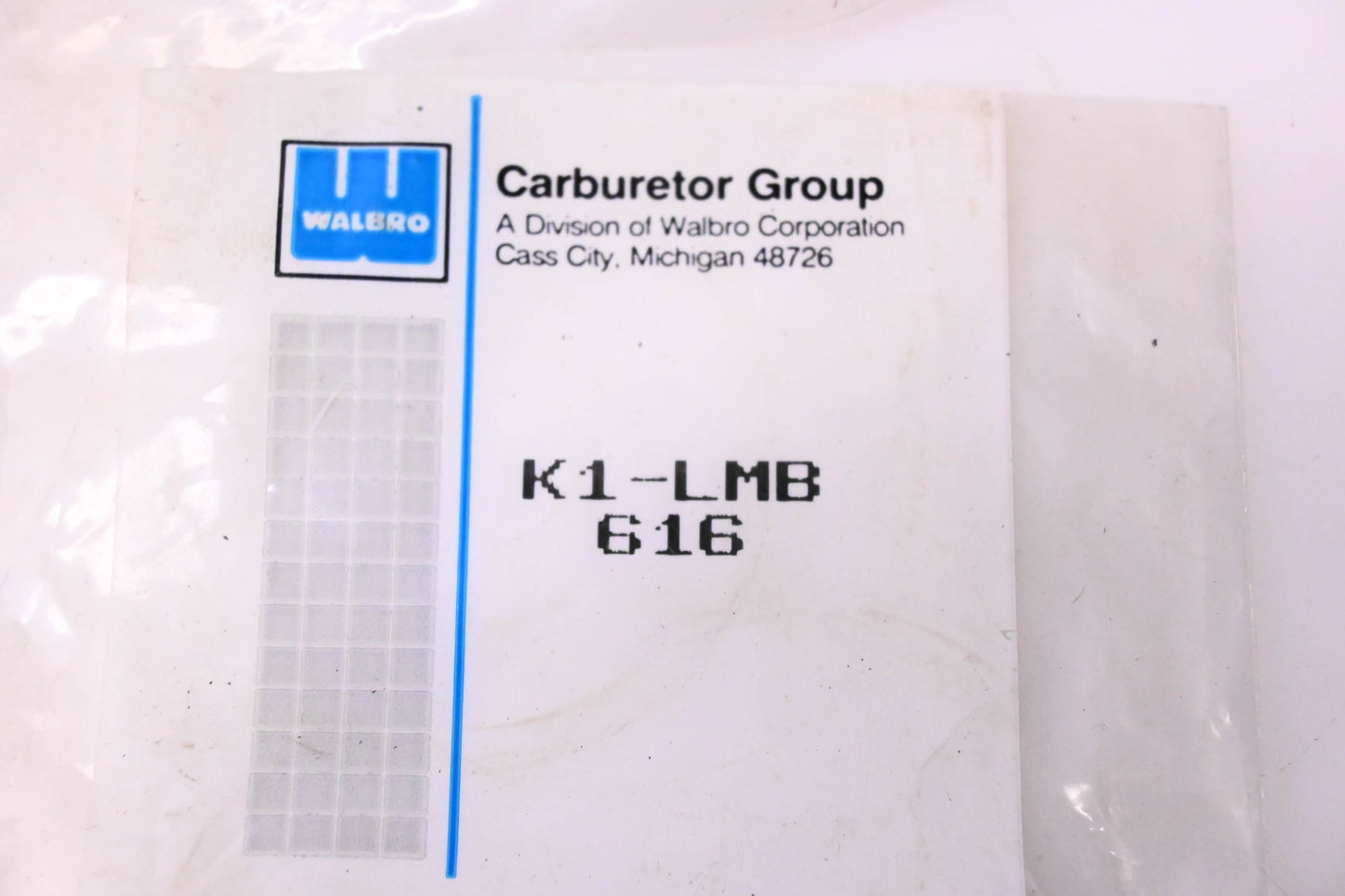 Walbro K1-LMB Carburetor Repair Kit NOS