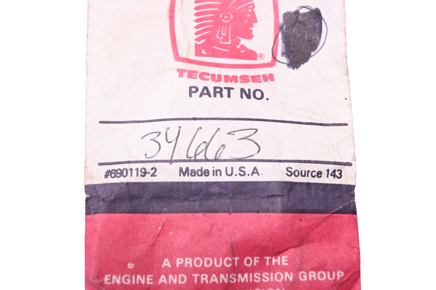 New OEM Tecumseh 34663 Spring NOS
