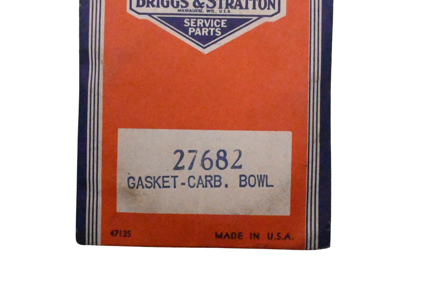 New OEM Briggs & Stratton 27682 Float Bowl Gaskets Qty 3 NOS