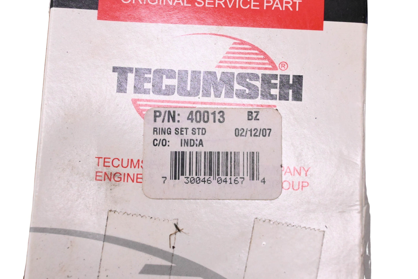 New OEM Tecumseh 40013 Standard Ring Kit NOS