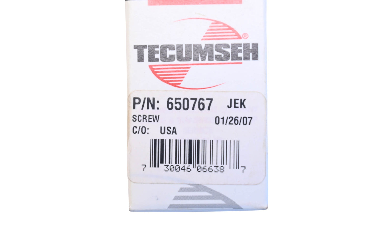New OEM Tecumseh 650767 Screw NOS